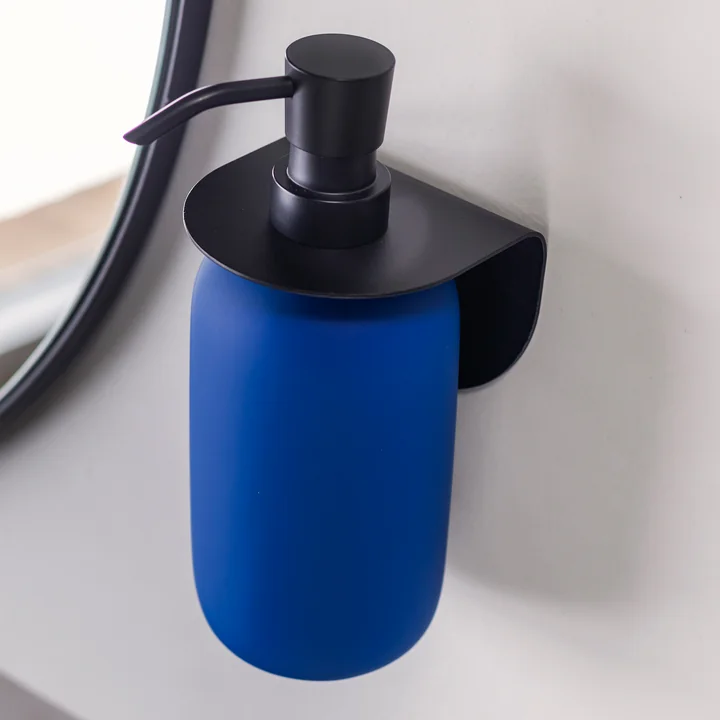 Lotus Soap dispenser high from Mette Ditmer in the finish cobalt