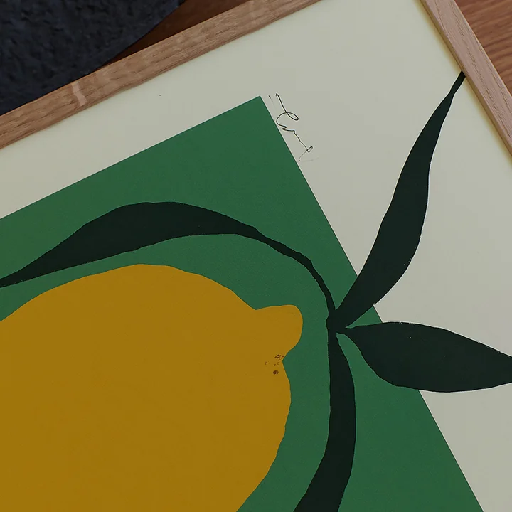 Green Lemon by Anna Mörner from The Poster Club