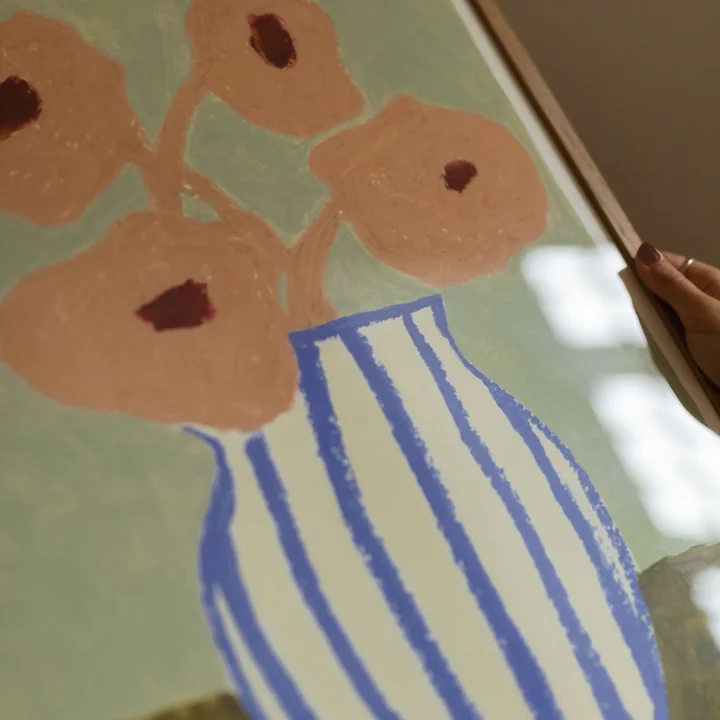 Pink Flowers by Carla Llanos from The Poster Club