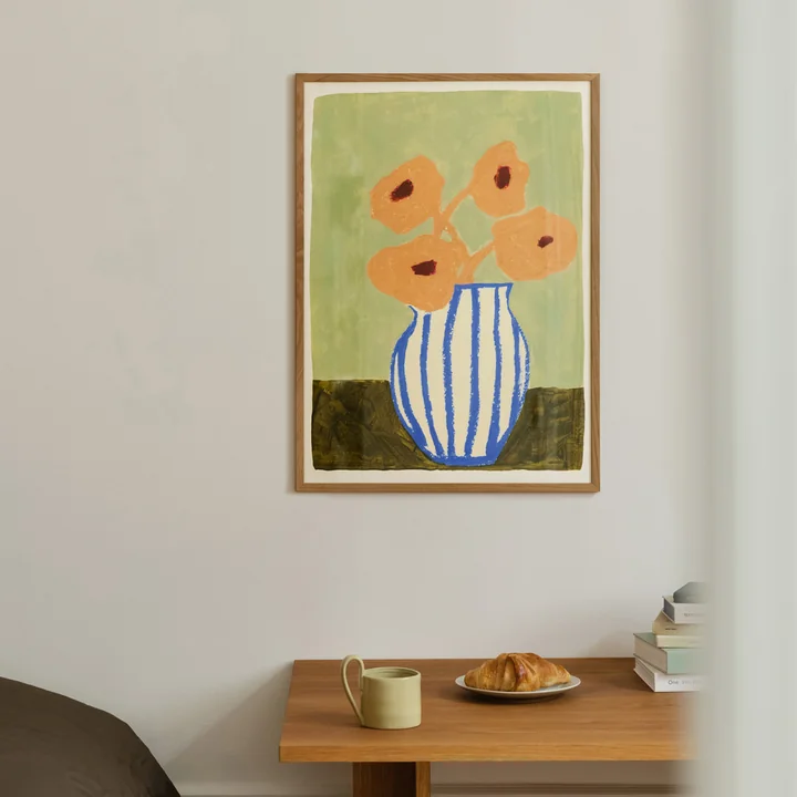 Pink Flowers by Carla Llanos from The Poster Club