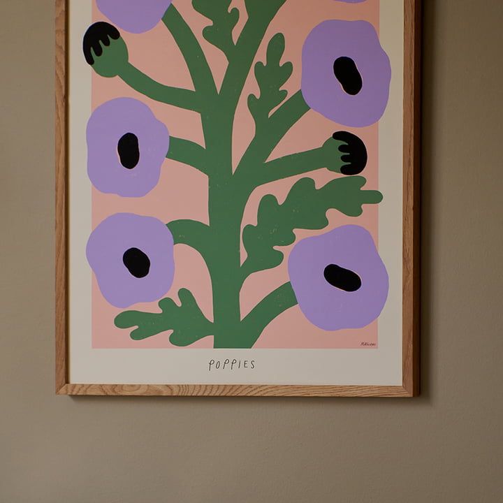 Purple Poppies by Madelen Möllard from The Poster Club