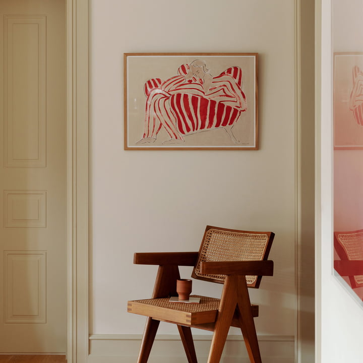 Red Chair by Sofia Lind for The Poster Club