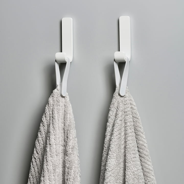 Zone Denmark LOOP Towel holder with magnet, eucalyptus green - 2 pcs