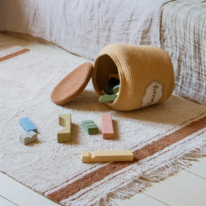 Storage basket, Honey Pot, yellow from Lorena Canals
