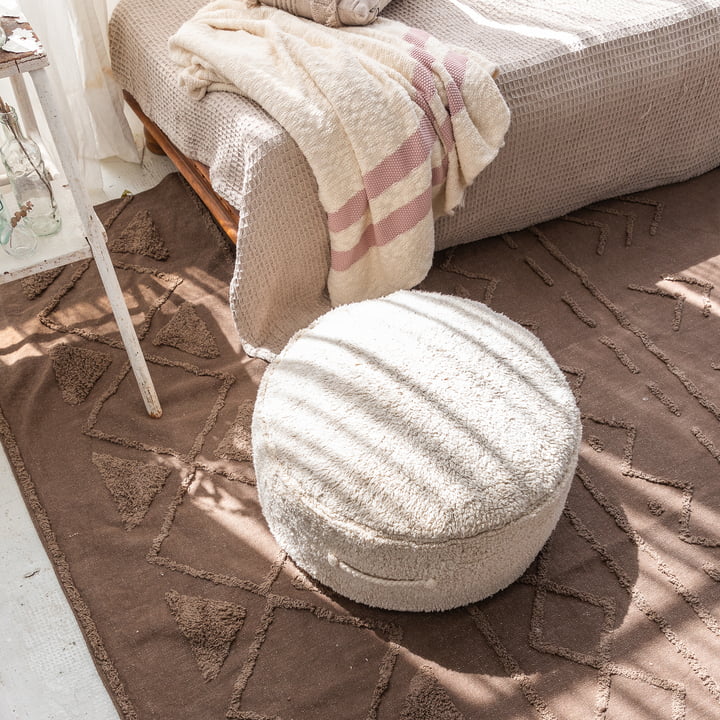 Chill Pouf, 50 x 50 cm, natural from Lorena Canals