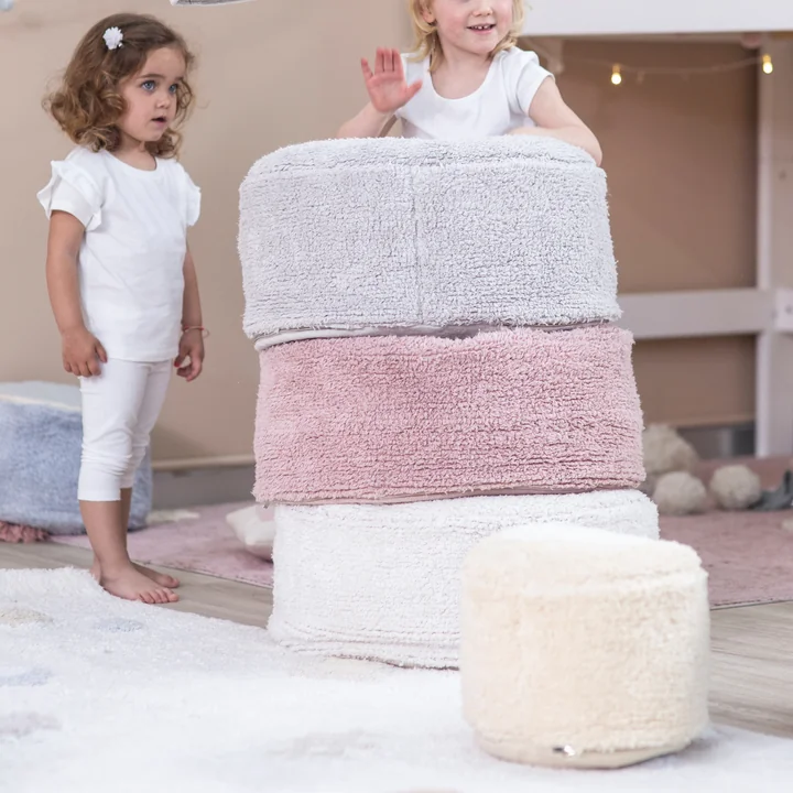 Chill Pouf, 50 x 50 cm, vintage nude from Lorena Canals