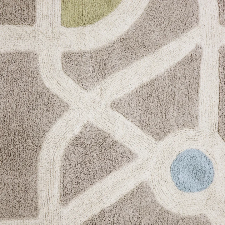 Eco-City Play rug, 120 x 170 cm, gray from Lorena Canals