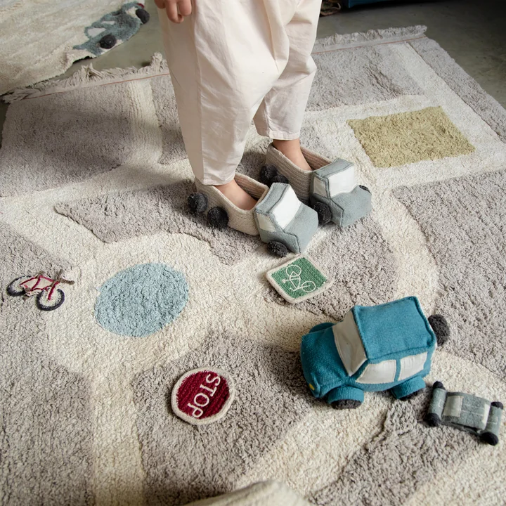 Eco-City Play rug, 120 x 170 cm, gray from Lorena Canals