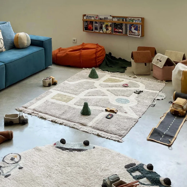 Eco-City Play rug, 120 x 170 cm, gray from Lorena Canals