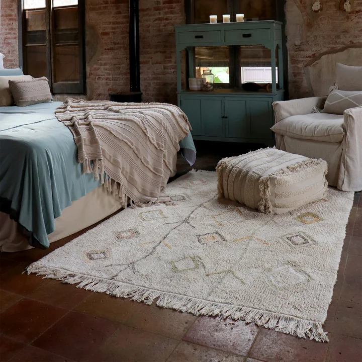 Kaarol Earth Rug, 200 x 140 cm, natural by Lorena Canals