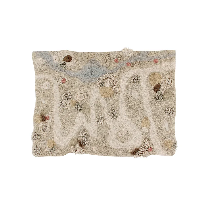 Path of Nature Play rug, 120 x 160 cm, nature / green / rose from Lorena Canals