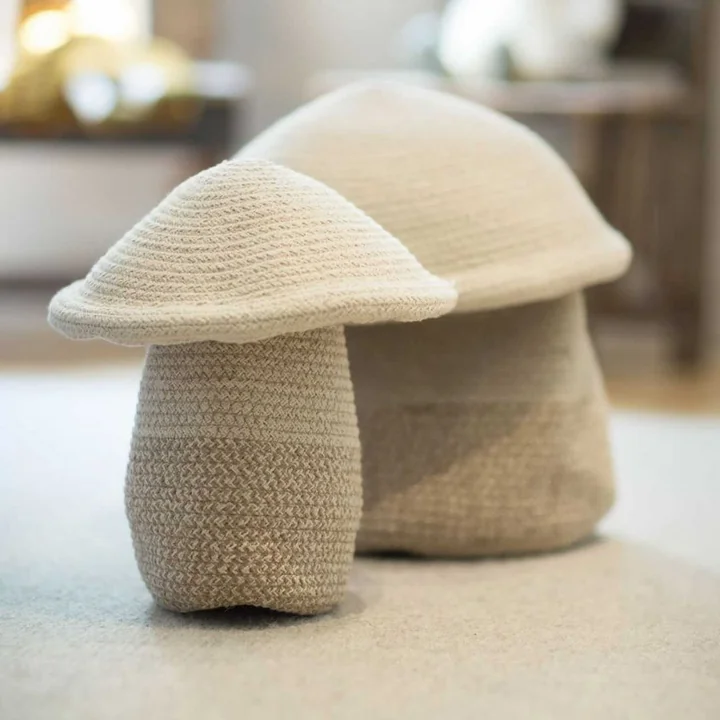 Mushroom storage basket from Lorena Canals