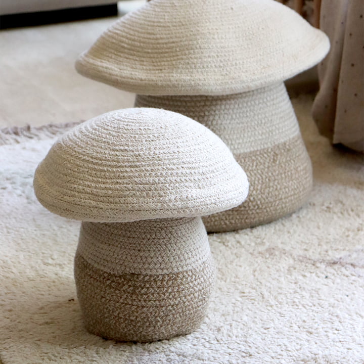 Mushroom storage basket from Lorena Canals