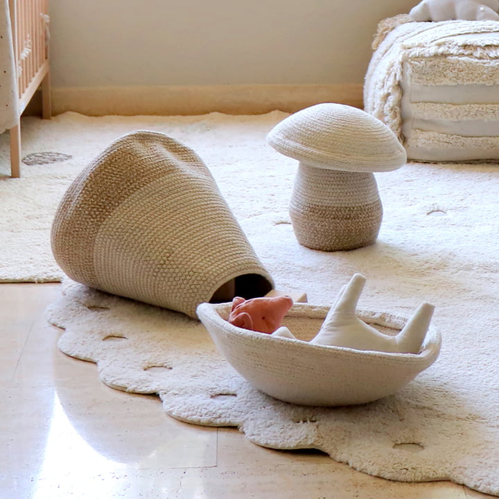 Mushroom storage basket from Lorena Canals