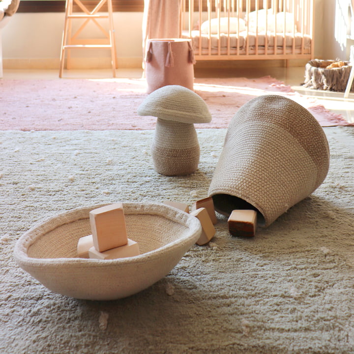 Mushroom storage basket from Lorena Canals