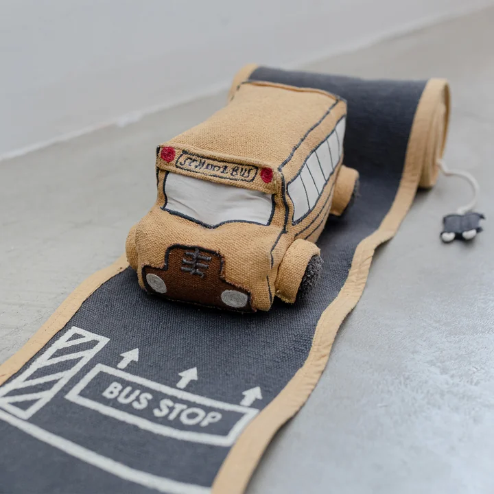 Ride & Roll Play set, school bus, black / yellow from Lorena Canals