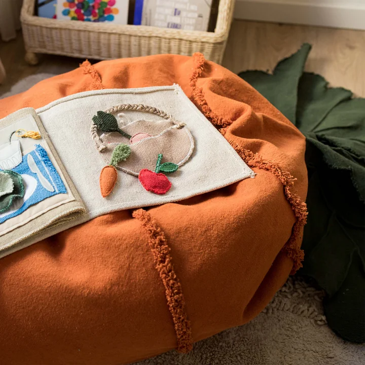 Beanbag Cathy the Carrot, orange from Lorena Canals