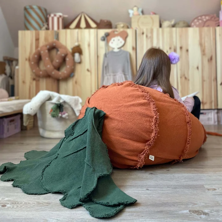 Beanbag Cathy the Carrot, orange from Lorena Canals