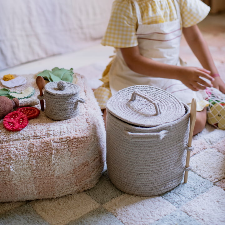 Play and storage basket, Little Chef, natural by Lorena Canals