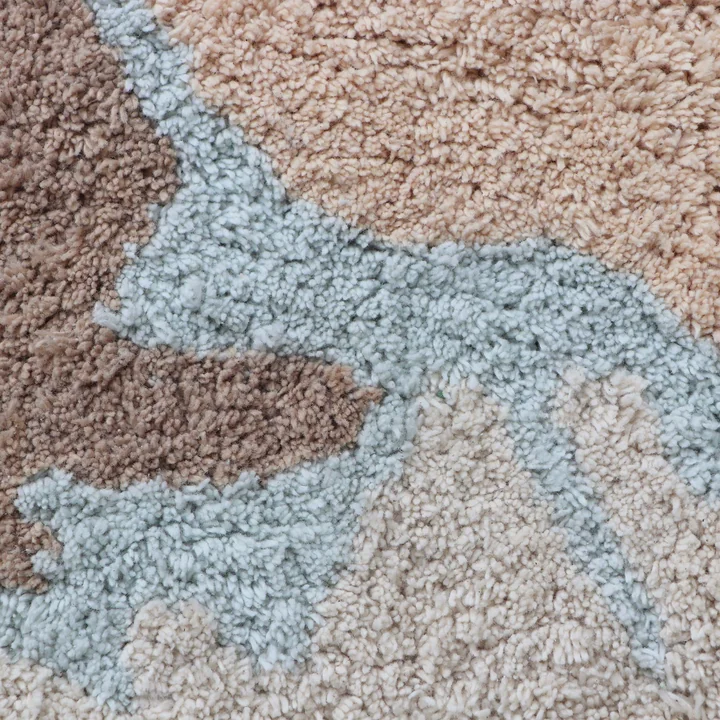 Vintage Map Carpet, 200 x 140 cm, blue / green / rose / nature from Lorena Canals