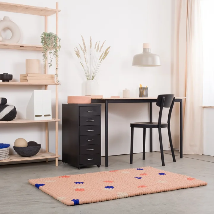 myfelt - Terra Felt ball rug rectangular