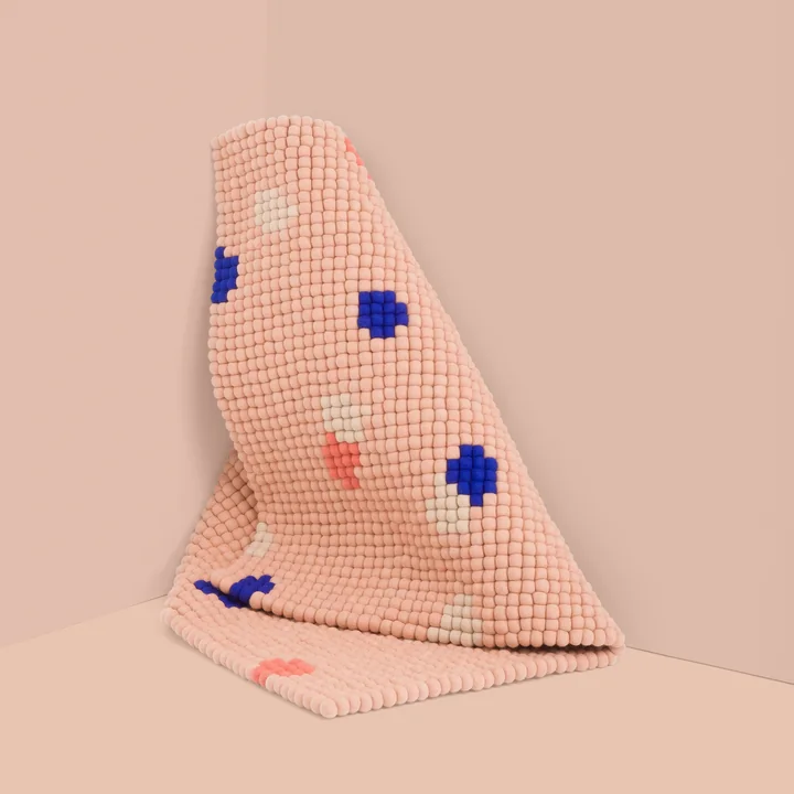 myfelt - Terra Felt ball rug rectangular