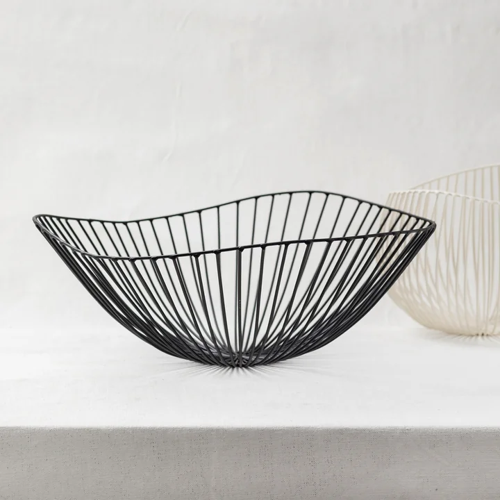 Cesira Basket from Serax in the color black