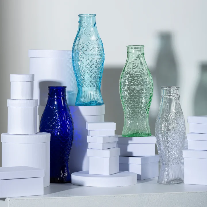 Fish & Fish Serax glass bottle