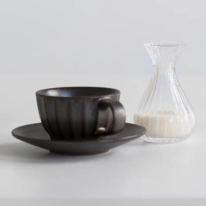 Inku Espresso cup with saucer from Serax