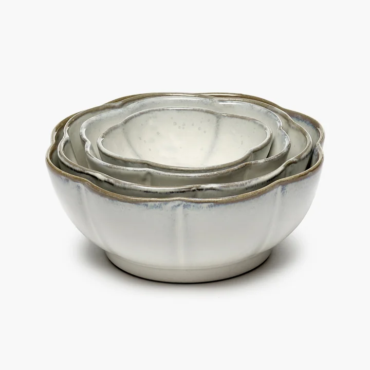Inku Serax serving bowl in the color white