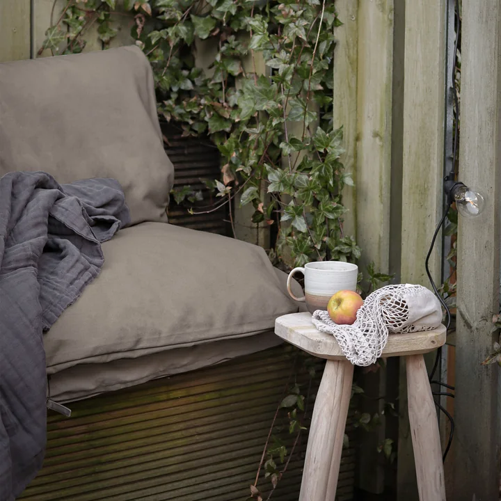 Meditation mat, 200 x 70 x 3 cm, clay by The Organic Company