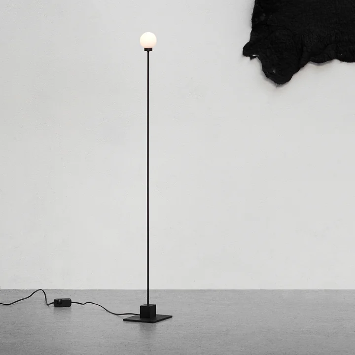 Northern - Snowball Floor lamp H 117 cm, black / steel