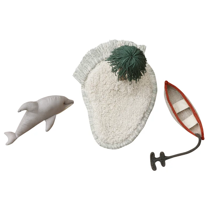 Waves Play carpet with play accessories from Lorena Canals