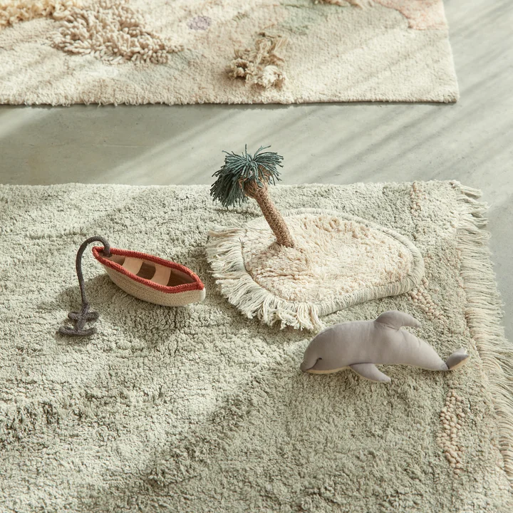 Waves Play carpet with play accessories from Lorena Canals