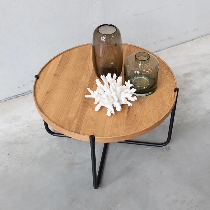 Studio Zondag - Licht Coffee Table Ø 60 cm, oak / black