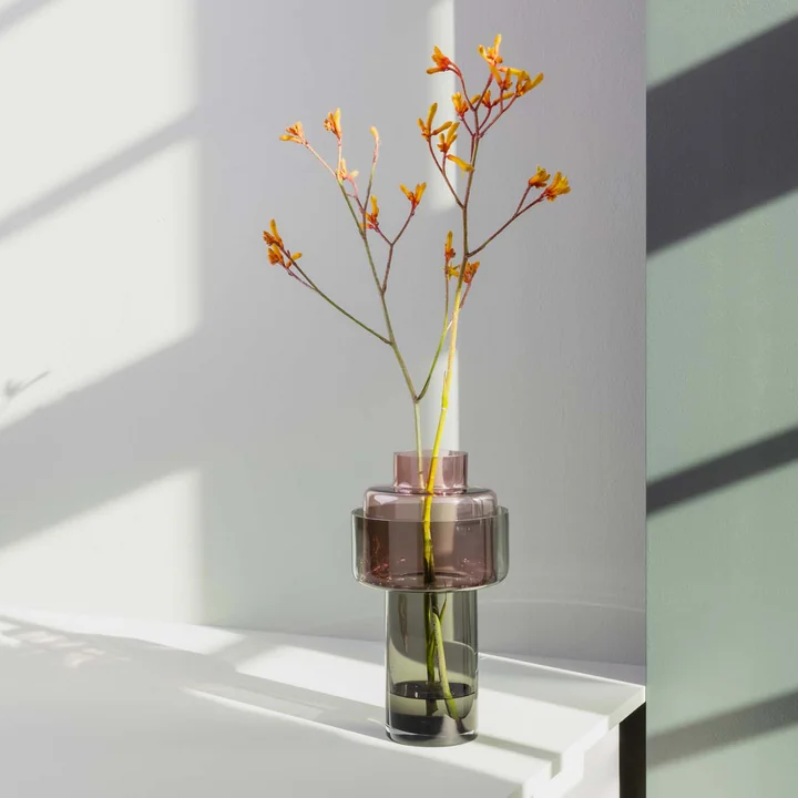 Glass vase Aura from Remember