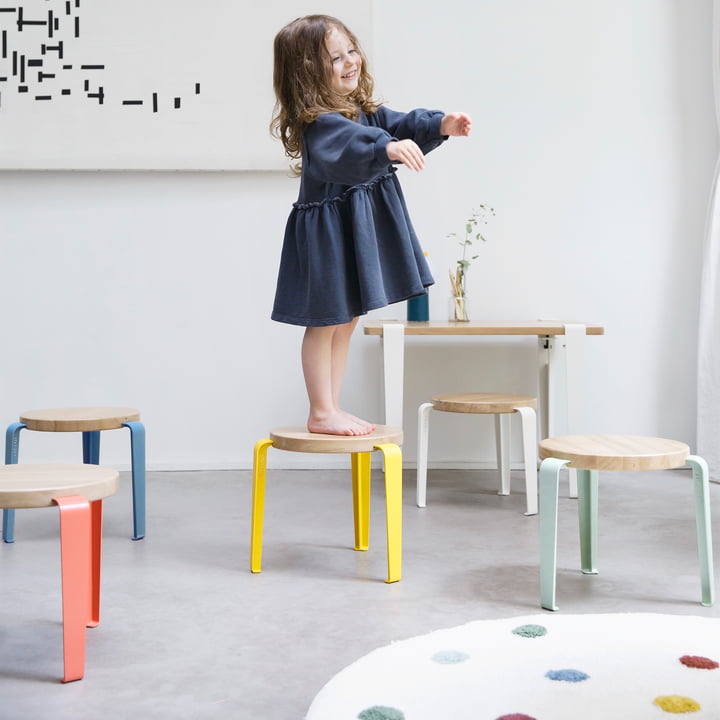 MINI LOU Children stool oak from TipToe