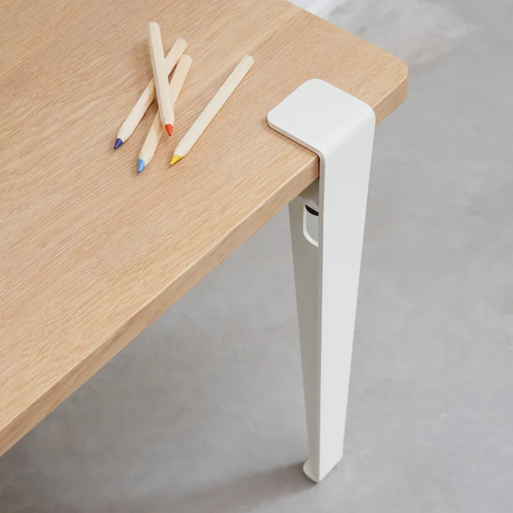 Table leg Kids, H 50 cm, cloudy white from TipToe