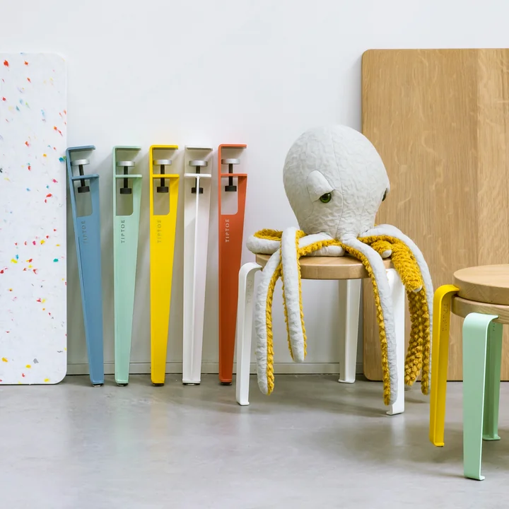 Table leg Kids, H 50 cm, cloudy white from TipToe