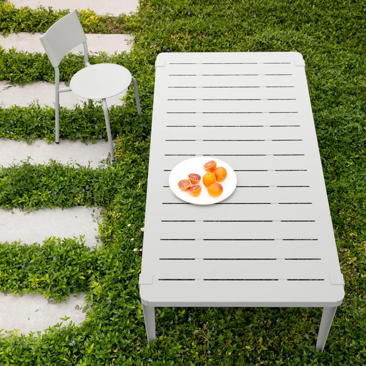 Garden table MIDI collection, 190 x 90 cm, chalk gray by TipToe