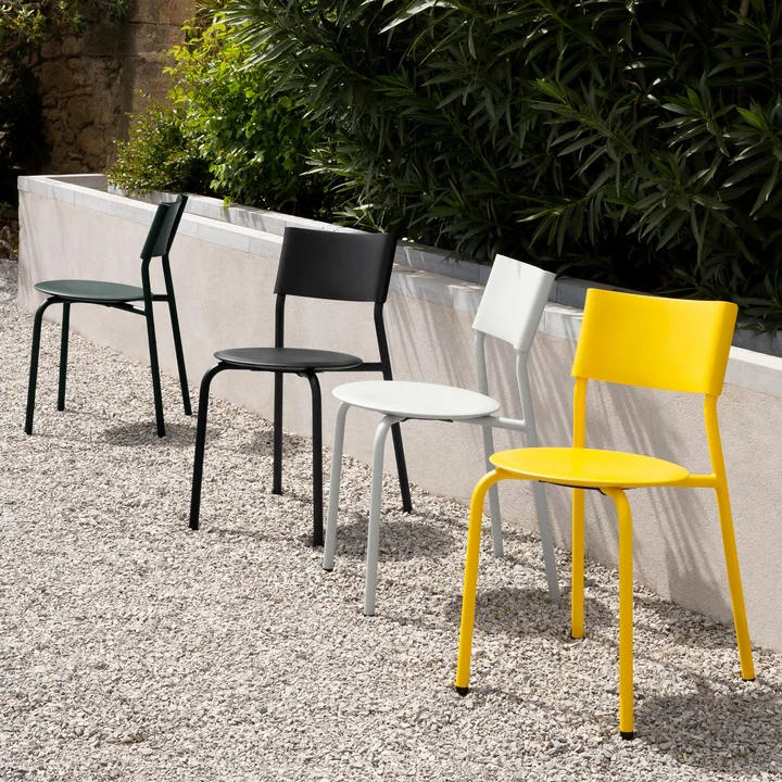 Garden chair SSDr, recycled plastic / steel by TipToe