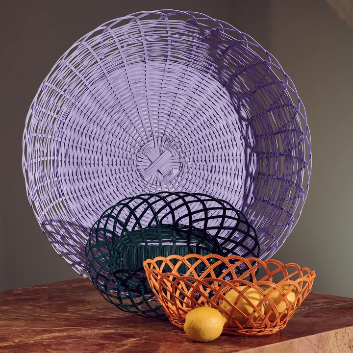 Pols Potten - Bakkie Basket, round, lilac