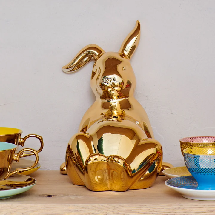 Pols Potten - Bunny Belly money box, gold