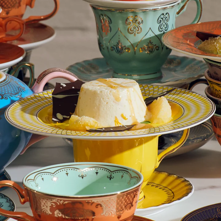 Pols Potten - Chess plate, yellow / gold