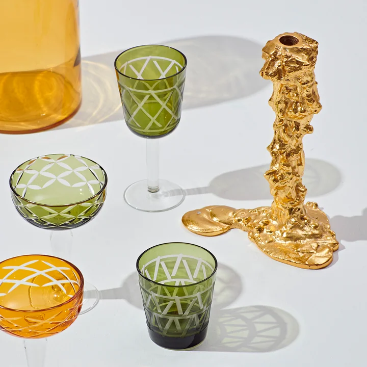 Pols Potten - Drip Candlestick, L, gold