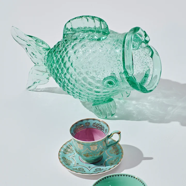Pols Potten - Fat Fish Storage jar, green