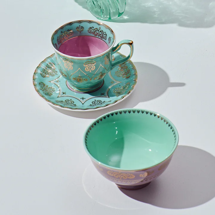 Pols Potten - Grandpa cup with saucer, multicolor