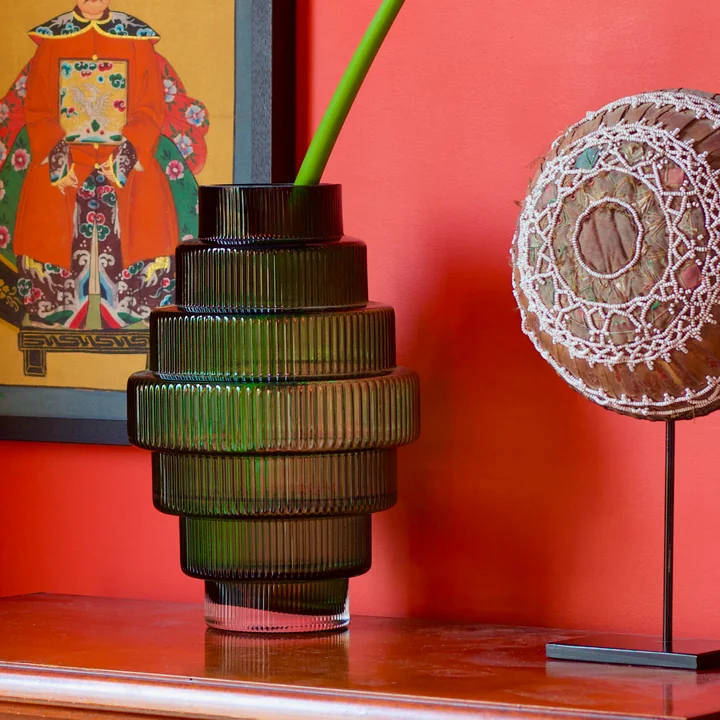 Steps Vase, green from Pols Potten