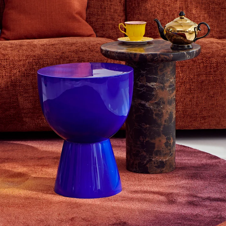 Tip Tap Stool, h 46 cm, dark blue by Pols Potten