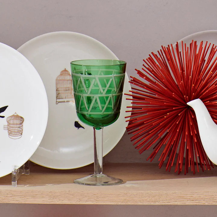 Pols Potten - Tie Wine glass, multicolored